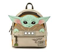 Loungefly Women's Star Wars Mandalorian Child Baby Yoda Cradle Mini Backpack Craddle, Multi, One Size