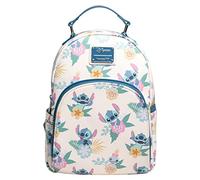 loungefly x Disney Lilo & Stitch Hawaiian Flowers Stitch and Scrump AOP Double Strap Shoulder Bag Purse
