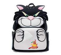 Loungefly X LASR Exclusive Disney Cinderella Lucifer Cosplay Mini Backpack - Fashion Cosplay Disneybound Cute Backpacks, Black, S