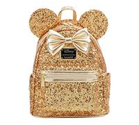Loungefly X LASR Exclusive Disney Yellow Gold Sequin Minnie Mini Backpack