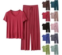 Loungewear Sets For Women Uk Cotton Plus Size - Womens Short Sleeve Pyjamas Set Long Leg - Loungewear Sets Petite Pyjamas Set Shorts And Tshirt Sleepwear Plus Size Nightwear Cotton Pyjama Dark Gray