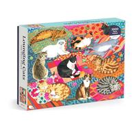 Galison Lounging Cats Jigsaw Puzzle, 1000 Pieces