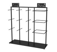 Lounka Lingerie Store Bra Panties Underwear Display Stand,Clothing Store Commercial Shelves,Freestanding Bra Scarf Gloves Sock Accessories Organizer,Boutique Retail Storage Hanger (Color : Black,Si