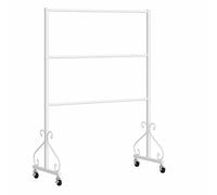 Lounka Retail Store Garment Rack Clothing Hanger,Underwear Panty Rack Shorts Display Bra Stand,Clothes Organizer w/3- Tier Shelves,for Bedroom/Boutique,5 Sizes (Color : White,Size : 100x40x130CM)
