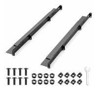 Lounsweer 1U 19 Inch Server Rack Rails 24-36 in Adjustable Depth for Universal 4-Post Rack Mount Rails, Mounting Hardware Included, for Network Equipment, Server, UPS Mounting Rail Kit