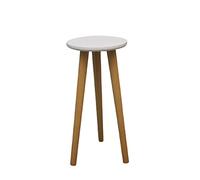 Loupsiy Indoor Plant Stand - Mid Century Plant Table for Flower Pots - Heavy Duty Tall Plant Holder, Modern Home Decor Small Round Side End Tables, Oak