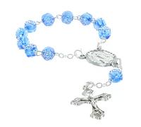 Lourdes Rosary Rosary Beads in Rose Shape and Heart Appearance of Lourdes, Glass