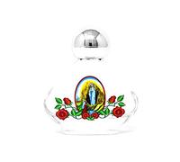 Lourdes Water in a Glass Bottle Filled with and Blessed + Lourdes Prayer Card