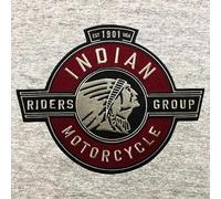 Lousãtextil 1 Piece Indian Motorcycle Patch, Polyester, Modern Style, 9.92" x 7.72" Embroidered Motorcycle Patch