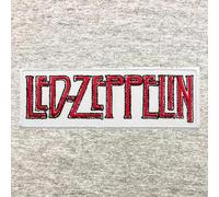 Lousãtextil Embroidered Led-Zeppelin Patch - 1pc Rectangular Multicolored Rock 3.95" x 1.35" Iron-On Adhesive