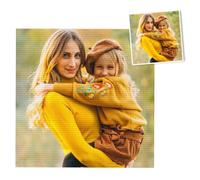 Lousrion Personalized Diamond Painting from Photo - Custom 5D DIY Kit for Adults, Gift Idea, Home Wall Decor, Full Round Drills(15.8x15.8inch/40x40cm)