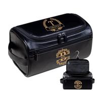 Lousrion Personalized Leather Travel Toiletry Bag for Men, Custom Engraved Shaving Dopp Kit Gift for Husband Dad Christmas Birthday, Black, One Size, Vintage