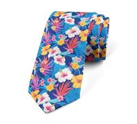 Loussiesd Botanical Floral Novelty Neckties Tropical Flower Business Wedding Formal Party Ties Natural Theme Novelty Tie Gift For Men Garden Slim Skinny Ties 145x8cm