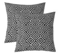 Loussiesd Cushion Covers Boys Girls Geometric Lot De 2 Throw Pillow Covers 50x50cm Breathable Soft Camping Square Print Bedroom Decor Modern Grey Microfiber