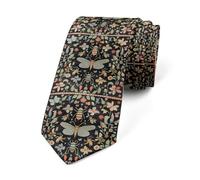 Loussiesd Death Moth Men's Ties Boho Moth Goth Funny Ties for Men Gift, Bohemian Tie for Business Wedding Party Formal Fashion Teens Boys, 145cmx8cm