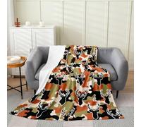 Loussiesd Deer Hunter Camouflage Flannel Fleece Throw Blanket Deer Camo Hunting 40x50Inch Hunting Theme Fleece Throw Blanket for Kids Women Men Camo Army for Bed Couch Chair Living Room