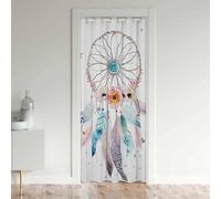 Loussiesd Dreamcatcher Door Curtain for Doorway Privacy Boho Dream Catcher Curtains Room Divider Curtain Cover Insulated Closet Curtain for Bedroom Closet Door 1 Panel 132x203cm