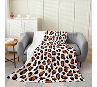 Loussiesd Fur Flannel Blanket Plush Fuzzy Leopard Fleece Throw Blanket for Boys Girls Cheetah Plush Lightweight Sofa Throw Animal Print Baby 30x40Inch for Bed Couch Chair Living Room