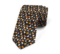 Loussiesd Halloween Themed Men's Ties 145x8cm Cute Ghost Bat Men's Novelty Neckties Spider Web Pumpkin Lantern Funny Ties Outer Space Galaxy Tie for Business Wedding Party Formal Fashion Teens Boys
