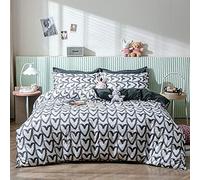 Loussiesd Heart Duvet Cover Set For Girls Single Modern Hearted Love Pattern Bedding Set Women Teens Adults Bedroom Decor Reversible Gray White Comforter Cover Cute Girl Bedspread With1 Pillow Case