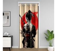 Loussiesd Japanese Geishas Door Curtain 86 x 203 cm Boys Girls Red Sunset Curtain Japanese Style Door Curtain Japanese Tradition Aesthetic Curtain for Interior Door Room Divider