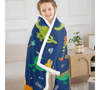 Loussiesd Kids Dinosaur Sherpa Blanket Cartoon Dinosaur Printed Fleece Throw Blanket for Child Boys Girls Cute Animal Pattern Children Fuzzy Sofa Bed Couch Baby 30x40 Inch