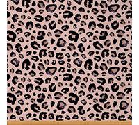 Loussiesd Leopard Fabric by The Yard,Cheetah Upholstery Fabric for Chairs,Safari Animal Waterproof Outdoor Fabric,1 Yard,(L92*W150cm),Pink