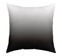 Loussiesd Ombre Throw Pillow Covers 18"x18" Set of 1 Soft Ombre Grey Black Cushion Covers for for Sofa Ombre Effects Abstract Art Design Decorative Pillowcases Outdoor Pillows Covers