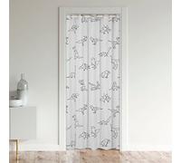 Loussiesd Origami Dinosaur Doorway Curtain Privacy Insulated Thermal Curtains for Bedroom Non Slips Ultra Thick Soft Cartoon Dino Door Curtain for Kitchen Decor Door Curtain 86x203cm 1 Panel