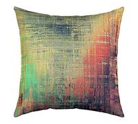 Loussiesd Retro Abstract Throw Pillow Covers 16"x16" Set of 4 Soft Vintage Blue Messy Rust Painting Pillow Cases Cushion Covers For Living Room Modern Grunge Art Decorative Throw Pillowcases for Sofa