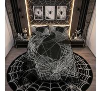 Loussiesd Spider Web Bedding Duvet Cover Set Kids Halloween Spider Bedding Set Boys Girls Black White Comforter Cover Microfiber Trick or Treat Bedding & Linen Bedroom Single