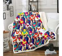 Loussiesd Sports Themed Fleece Throw Blanket Cycling Competition Plush Blanket for Couch Bed Sofa Colorful Unique Sherpa Blanket Fuzzy Blanket Bedroom Decor Baby 30"x40"