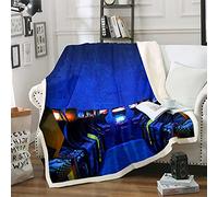 Loussiesd Teens Gamer Plush Blanket Boys Gaming Sherpa Blanket Retro Gamepad Fleece Throw Blanket For Kids Girls Youth Video Game Arcade for Sofa Bed,Ultra SoftSingle 50x60 Inch