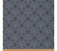Loussiesd Upholstery Moroccan Fabric for Chairs,Geometric Blossom Flowers Outdoor Fabric by The Yard,Traditional Exotic Style Fabric for Upholstery and Home DIY Projects,1 Yard,(L92*W150cm) Grey
