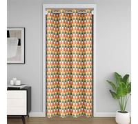 Loussiesd Yellow Brown Plaid Door Curtain for Doorway Privacy Grid Checkered Closet Cover Classic Buffalo Room Divider Curtain 150x203cm Bedroom Living Room Window Treatments