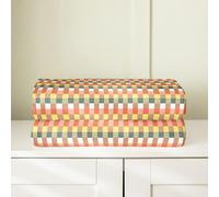 Loussiesd Yellow Brown Plaid Fleece Throw Blanket Grid Checkered Flannel Blanket Plush Fuzzy Classic Buffalo for Bed Couch Chair Living Room Single 50x60Inch Bedroom Decor