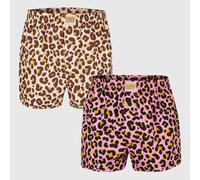 Lousy Livin 2Pack Boxer Shorts "Leroy 2 Pack" Men Underwear Leopard Organic New