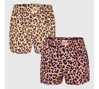 Lousy Livin 2Pack Boxer Shorts "Leroy 2 Pack" Men Underwear Leopard Organic New