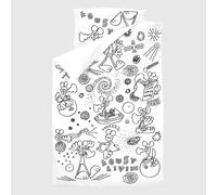 Lousy Livin Bedlinen Bedding "Outer Space" White Duvet Cover Pillowcase