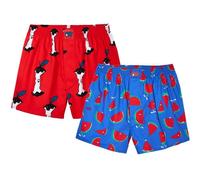 Lousy Livin Boxer Shorts Apple Melon 2 Pack Red/Royal Underwear