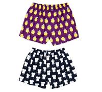 Lousy Livin Boxershorts 2 Pack Toast & Lemon Purple/Black Underwear
