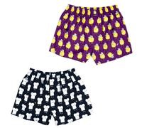 Lousy Livin Check Dots Toast Lemon Boxer Shorts 2er Plaid Underpants Boxer Short