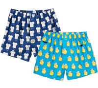 Lousy Livin Check Dots Toast Lemon Boxer Shorts 2er Plaid Underpants Boxer Short