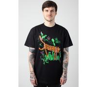 Lousy Livin - Mustache Tiger Black - T-Shirt - black - M - 100% Organic Cotton,Jersey M