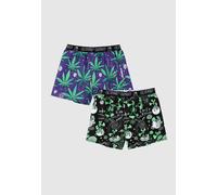 Lousy Livin - Outer Weedy Briefs Pack Of 2 Black - Boxershorts - black - M - 100% Organic Cotton M