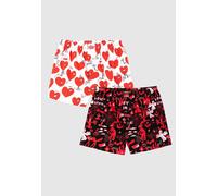 Lousy Livin - Valentines & Halloween Pack Of 2 Black/White - Boxershorts - black - S - 100% Organic Cotton S