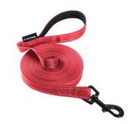 Loutep Reflective Training Lead for Dogs 3m 5m 10m 15m 20m 25m 30m Strong Nylon Rope Extra Long Line Dog Lead Leash with Padded Handle for Large Medium Small Puppy Recall Pet Walking Obedience