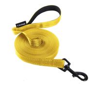 Loutep Reflective Training Lead for Dogs 3m 5m 10m 15m 20m 25m 30m Strong Nylon Rope Extra Long Line Dog Lead Leash with Padded Handle for Large Medium Small Puppy Recall Pet Walking Obedience