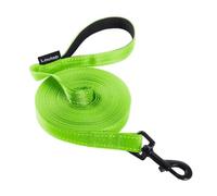 Loutep Reflective Training Lead for Dogs 3m 5m 10m 15m 20m 25m 30m Strong Nylon Rope Extra Long Line Dog Lead Leash with Padded Handle for Large Medium Small Puppy Recall Pet Walking Obedience
