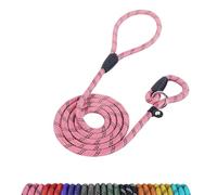 Loutep Slip Lead For Dogs-1.5m Long Rope Dog Leash With Reflective Stitching Slip On With No Collar Or Harness Needed Anti-Choke Dog Slip Lead Ideal For Small Puppy Large & Medium Dogs Training